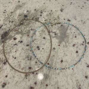 Set of 2 E Newton 15” necklaces